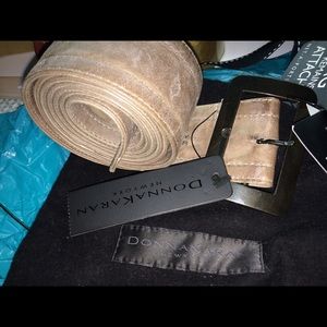Donna Karan New York Nappa Leather Waist Belt (x2)